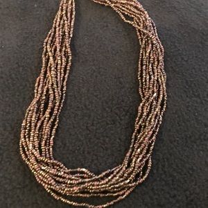 Silpada multi strand brown necklace
